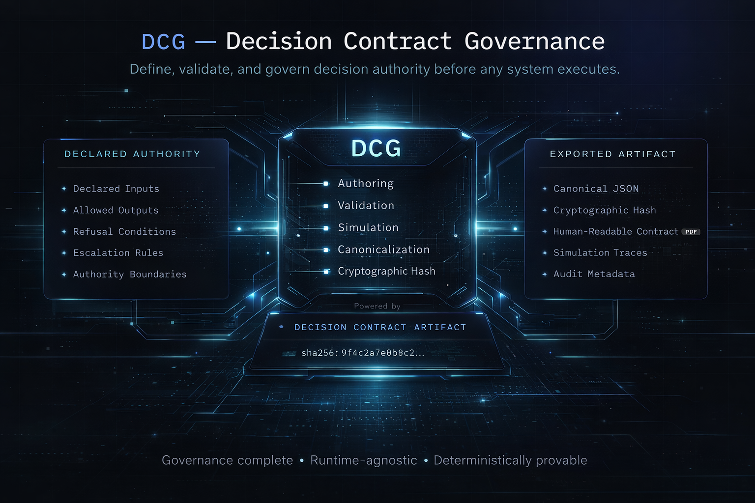 DCG — Decision Contract Governance